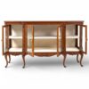 Solid wood glass front cabinet furniture
