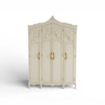 Wellington Grand wardrobe with carved four-door design