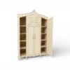 Luxury four-door wardrobe with ornate detailing