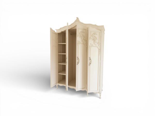 Wellington Grand wardrobe with carved four-door design