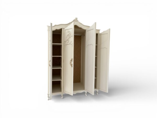 Premium carved wardrobe with elegant proportions
