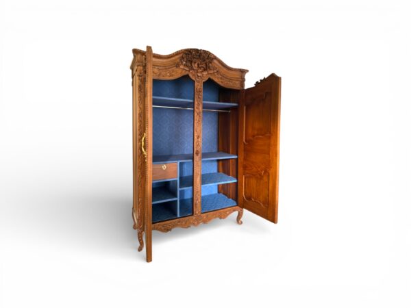 Premium carved wardrobe inspired by French classic design