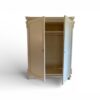 Luxury wooden wardrobe with elegant neutral finish
