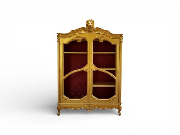 Lioncrest Gold Wardrobe with hand-carved lion crown