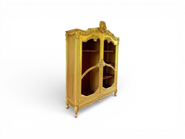 Luxury gold wardrobe with classic European detailing
