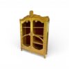 Handcrafted teak wood gold wardrobe for luxury interiors