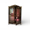 Luxury classic wardrobe with glass panel doors
