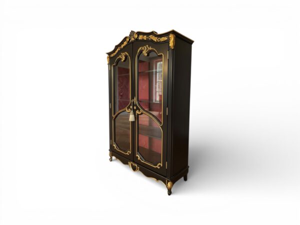 Handcrafted teak wood classic wardrobe for elegant interiors