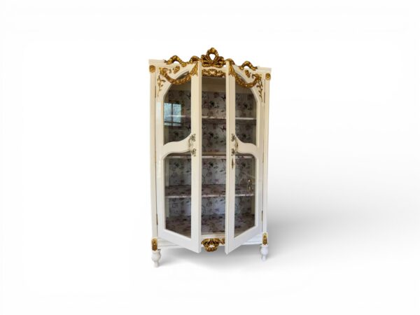 Luxury French style wardrobe with glass panel doors