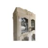 Luxury glass display cabinet with ornate design
