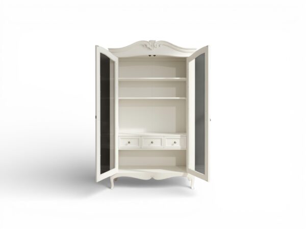 Premium glass-front wardrobe for bedroom storage