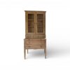 Classic wooden hutch with glass doors