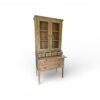 Elegant wooden hutch for dining interiors