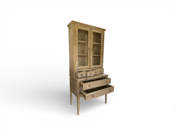 Premium solid wood display hutch