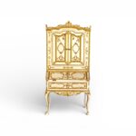 Luxe Ornate Cabinet with sculpted European detailing