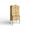 Luxury ornate cabinet in solid wood construction