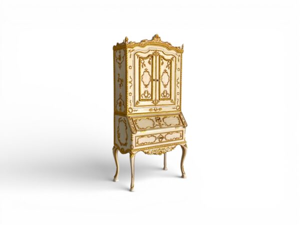 Luxury ornate cabinet in solid wood construction