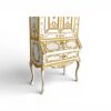 Designer display cabinet with decorative detailing