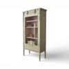 Elegant French vitrine cabinet in solid wood