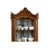 Heritage style vitrine cabinet with shelves