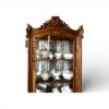 Heritage style vitrine cabinet with shelves