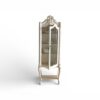 Classic ornate glass curio cabinet design
