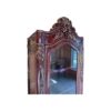 Ornate wooden glass display cabinet