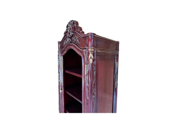 Luxury carved mirror curio furniture