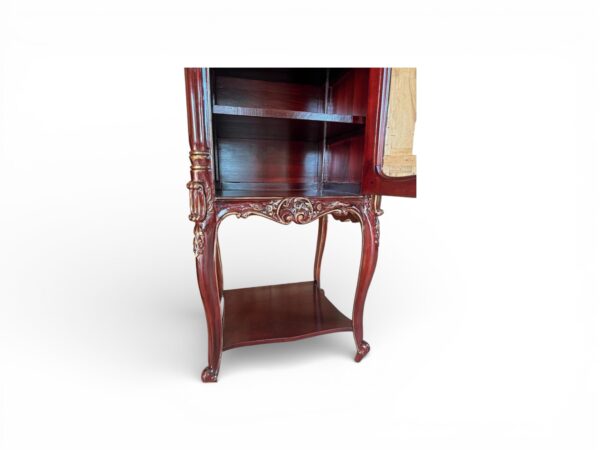 Traditional style glass curio cabinet