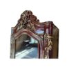 Tall mirror front display cabinet