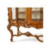 Classic double door glass showcase cabinet
