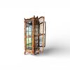 Ornate wooden glass display furniture
