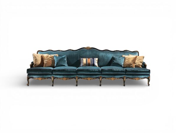 Grande Bellagio Sofa with carved hardwood frame