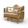 Elegant baroque carved luxury sofa