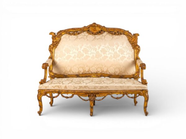 Ornate Lace Viceroy Sofa carved hardwood sofa