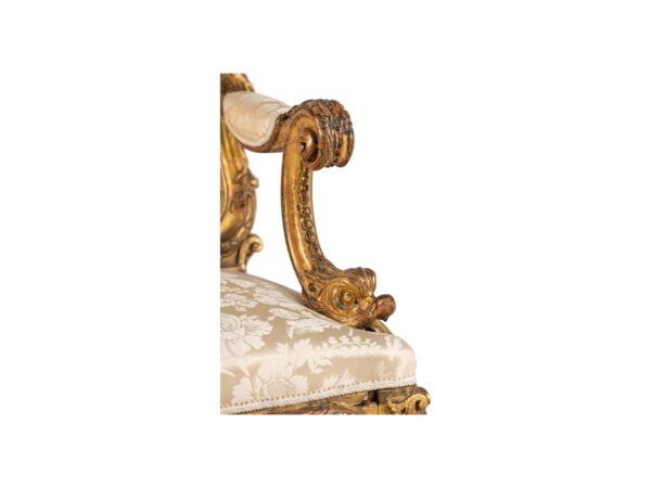 Handcrafted baroque style living room sofa