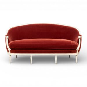 Garnet Curve Sofa luxury velvet curved couch