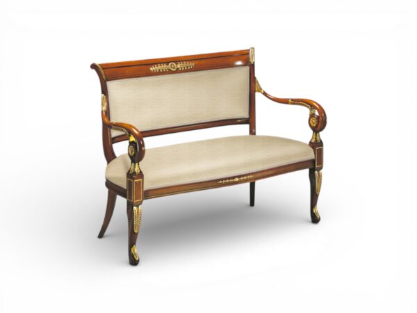 Empire Neoclassical Settee classic wooden sofa
