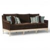 Classic hardwood base living room sofa