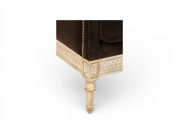 Classic carved base sofa design