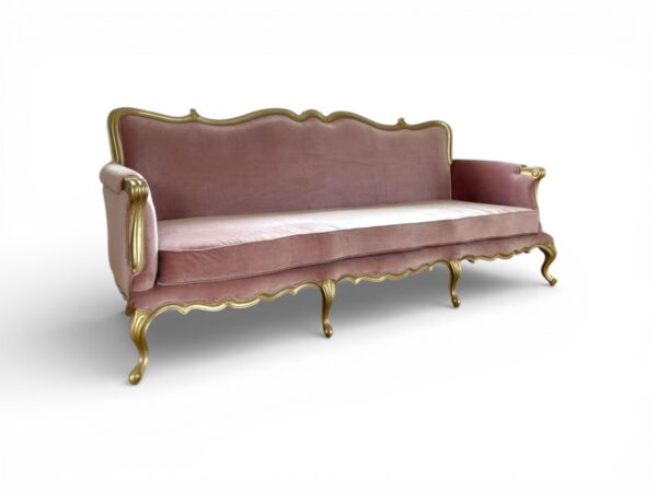 Elegant louis style carved sofa