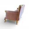 Classic blush velvet luxury couch