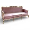 Handcrafted hardwood french sofa
