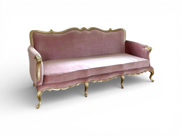 Handcrafted hardwood french sofa