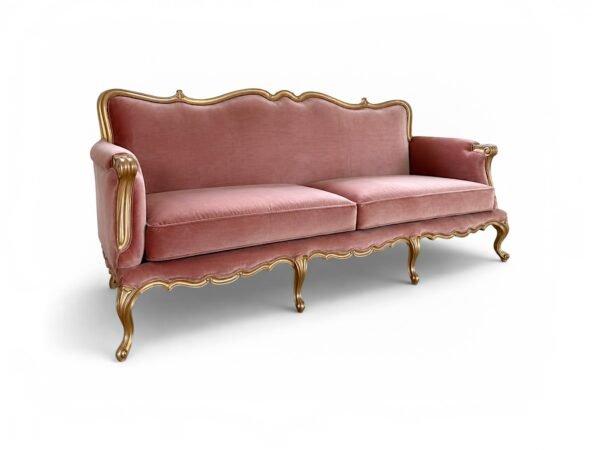 Elegant louis style carved sofa