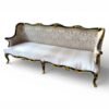 Luxury black and gold baroque sofa