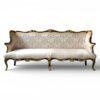 Palace Ornate Noir Sofa with gold carvings