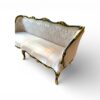 Ornate carved hardwood noir sofa