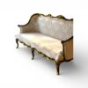 Classic palace style upholstered couch