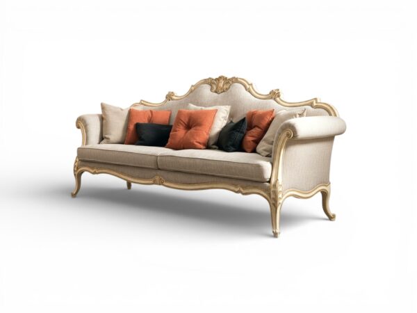 Italian classic luxury carved sofa